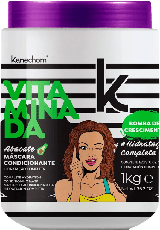 Máscara De Tratamento Kanechom Vitaminada Abacate 1kg