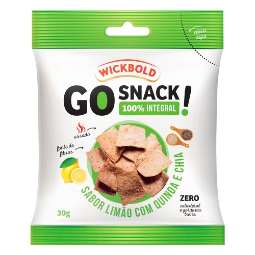 Snack Integral Wickbold Go Snack! Limão com Quinoa e Chia 30g