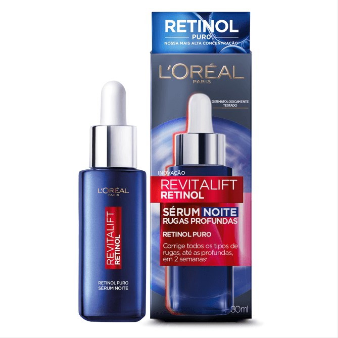 Sérum Antirrugas Loreal Revitalift Retinol Puro Noturno 30ml