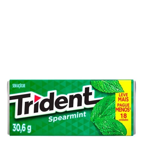 Goma De Mascar Trident 18S Menta 30,6g