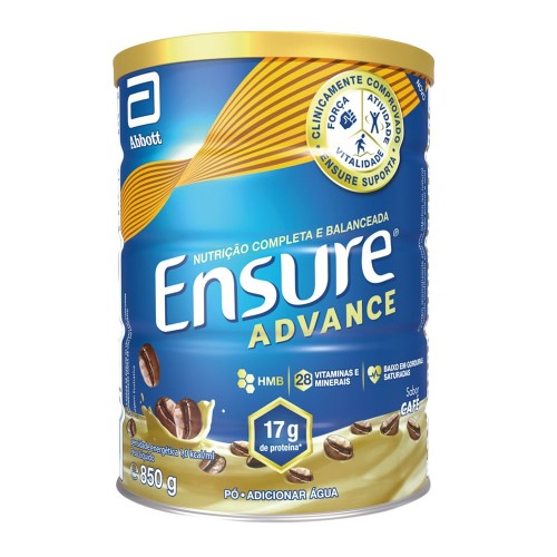 Suplemento Alimentar Ensure Advance Sabor Café 850g