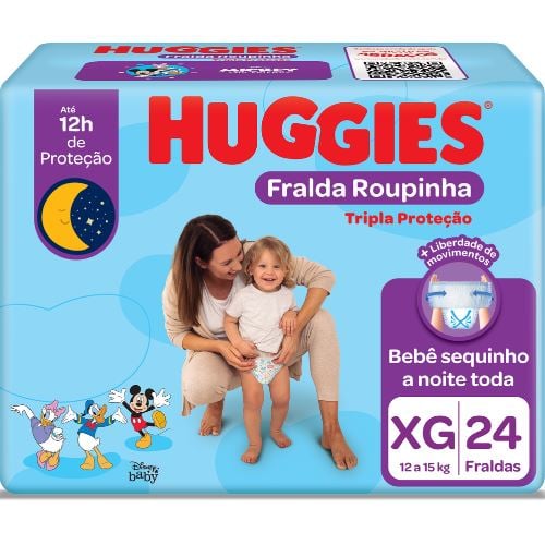 Fralda Roupinha Huggies Tripla Proteção XG 24 Unidades