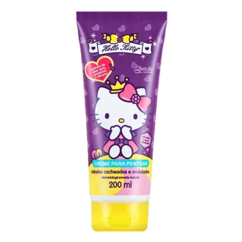 Creme De Pentear Hello Kitty Cacheados E Ondulados 200ml