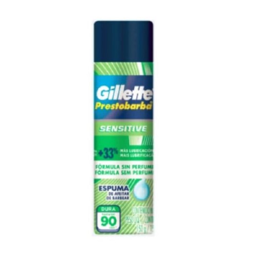 Espuma Barbear Gillette Prestobarba Sensi 56G - Gillette Mach3