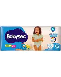 Fralda BabySec Galinha Pintadinha Ultra Sec Mega XG 30 Unidades