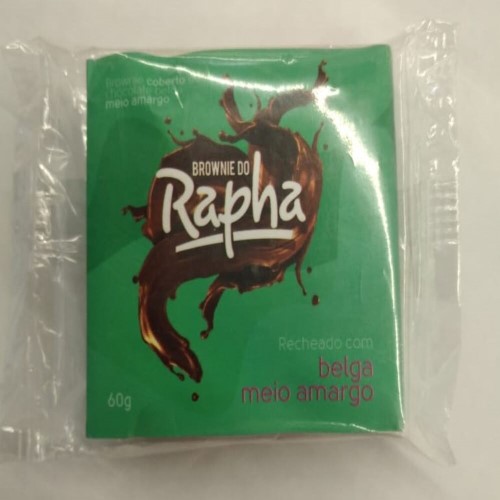 Brownie do Rapha Recheado com Belga Meio Amargo 60G