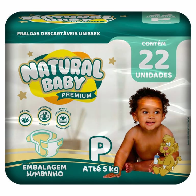 Natural Baby Premium Jumbinho P 22 Un.