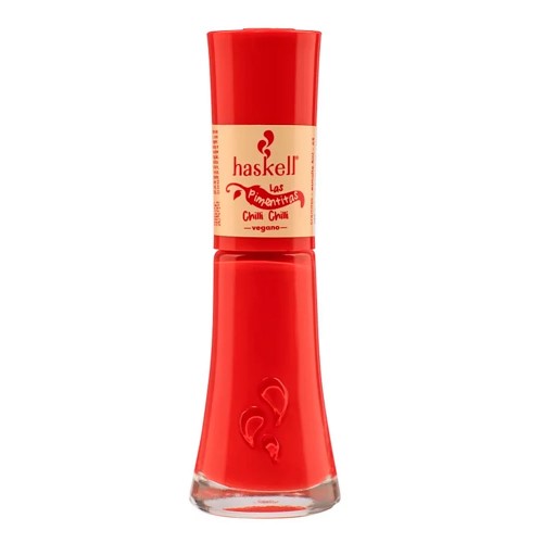 Esmalte Haskell Vegano Las Pimentitas Cor Chilli Chilli 8ml