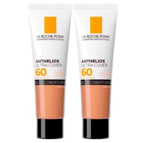 La Roche-Posay Anthelios Ultra Cover Kit com 2 Unidades – Protetor Solar Facial Com Cor FPS60 4.0 – 30g