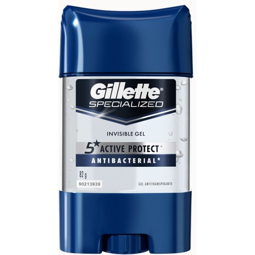 Desodorante Gillette Clear Gel Antibacteriano 82g