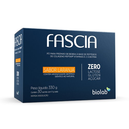 Fascia Sabor Laranja Biolab 30 Sachês