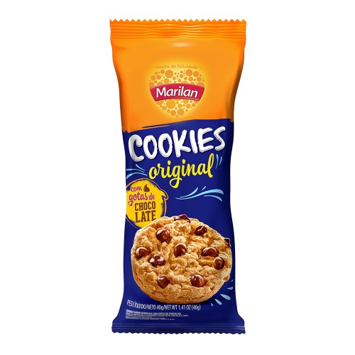 Cookies Marilan Sabor Original com Gotas de Chocolate com 40g