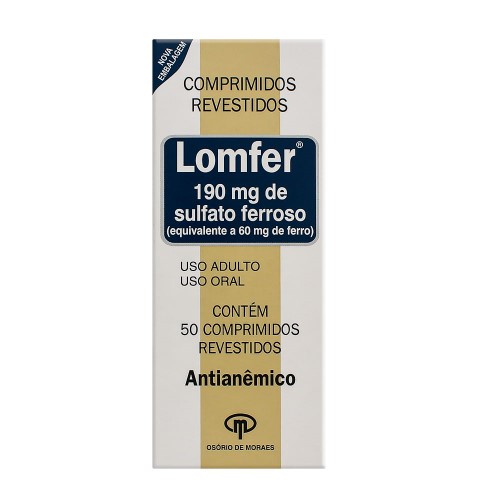 Lomfer 60mg com 50 Comprimidos Revestidos