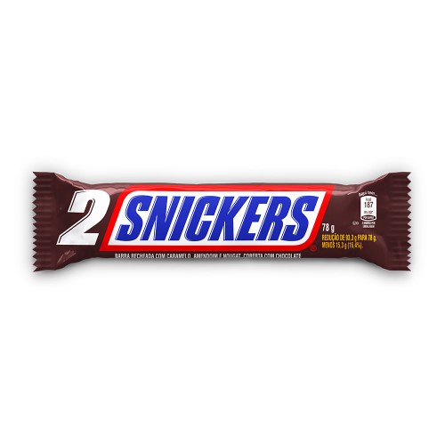 Chocolate Snickers 2 Barras 78g