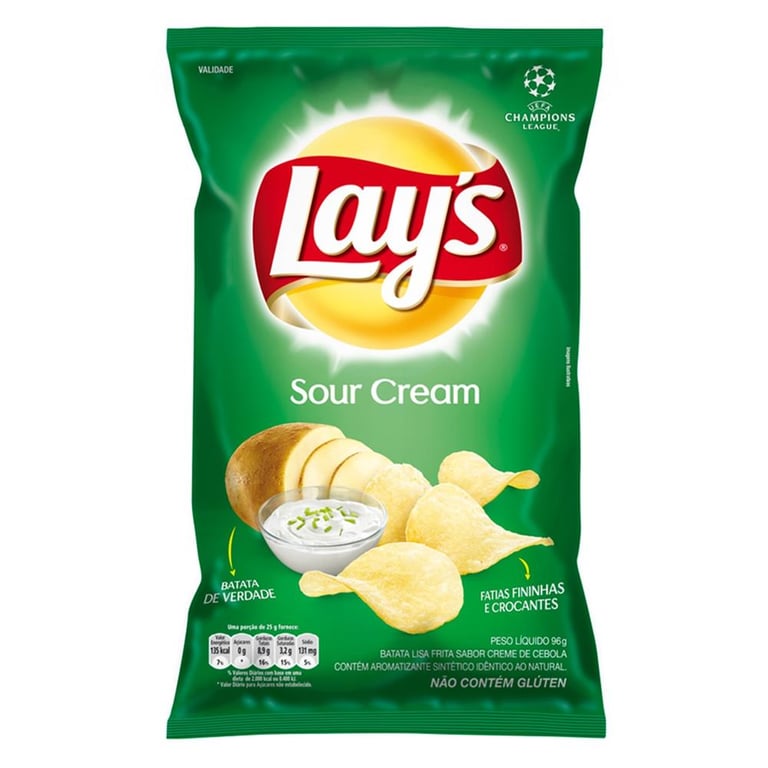 Salgadinho Elma Chips Lays Sour Cream 40