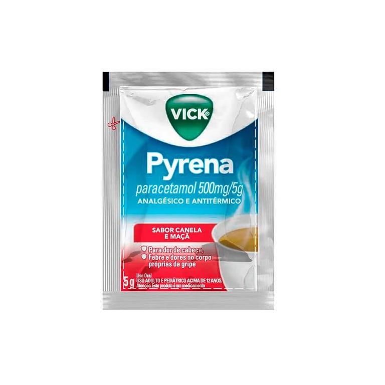 Chá Para Gripe Vick Pyrena Sabor Maçã E Canela 5g