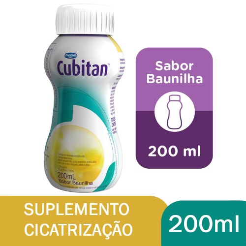 Suplemento Alimentar Cubitan Sabor Baunilha com 200ml