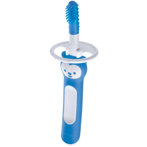 Escova de Dente para Bebês MAM Massaging Brush 3 Meses+ Azul com 1 unidade