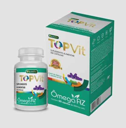 Top Vit Ômega 3 Multi AZ frasco com 60 cápsulas