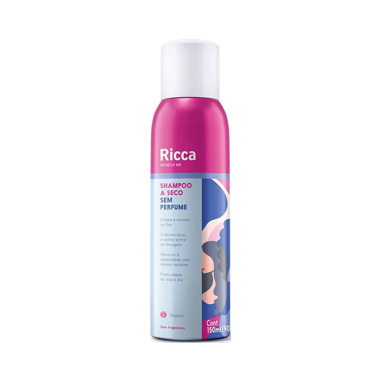 Shampoo A Seco Ricca Sem Perfurme 150ml