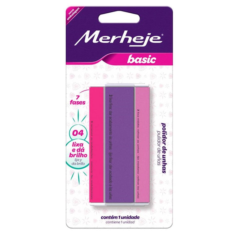 Polidor para Unhas Merheje - 7 Fases Basic Hexagonal