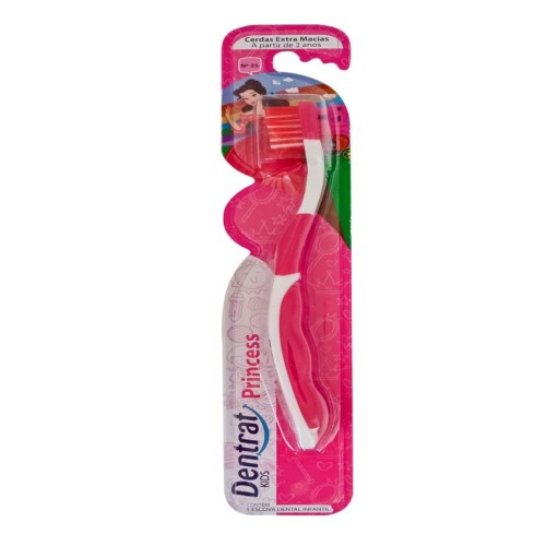 Escova Dental Infantil Dentrat Princess 1 Unidade