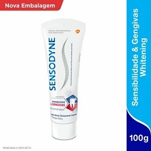 Pasta de Dente Sensodyne Sensibilidade & Gengivas Whitening com 100g