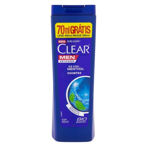 Shampoo Anticaspa Clear Men Ice Cool Menthol 400ml