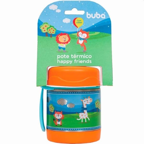 Pote Térmico para Alimentos Buba Baby Tema Animais Friends com 1 unidade