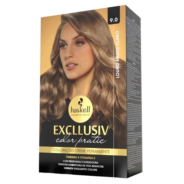 Excllusiv Color Pratic - Kit Coloração 9.0 Louro Muito Claro