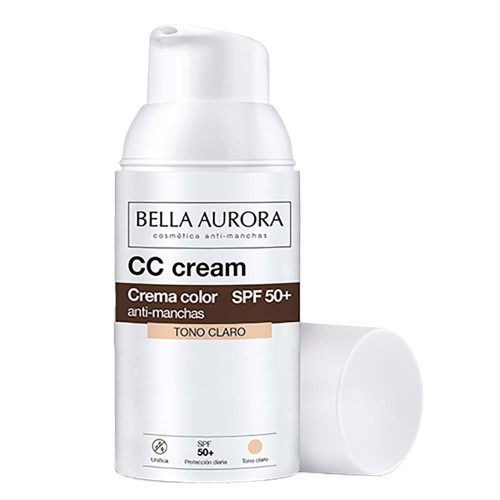 Creme Anti-Manchas com Cor Bella Aurora CC Cream FPS50