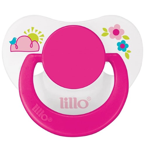 Chupeta Lillo Divertida Baby Rosa + 6 Meses