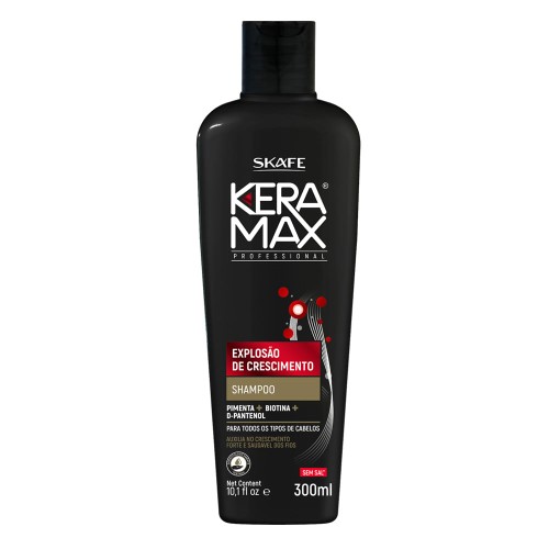 Shampoo Keramax Explosão de Crescimento Skafe