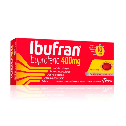 Ibufran Ibuprofeno 400mg 8 Cápsulas Líquidas