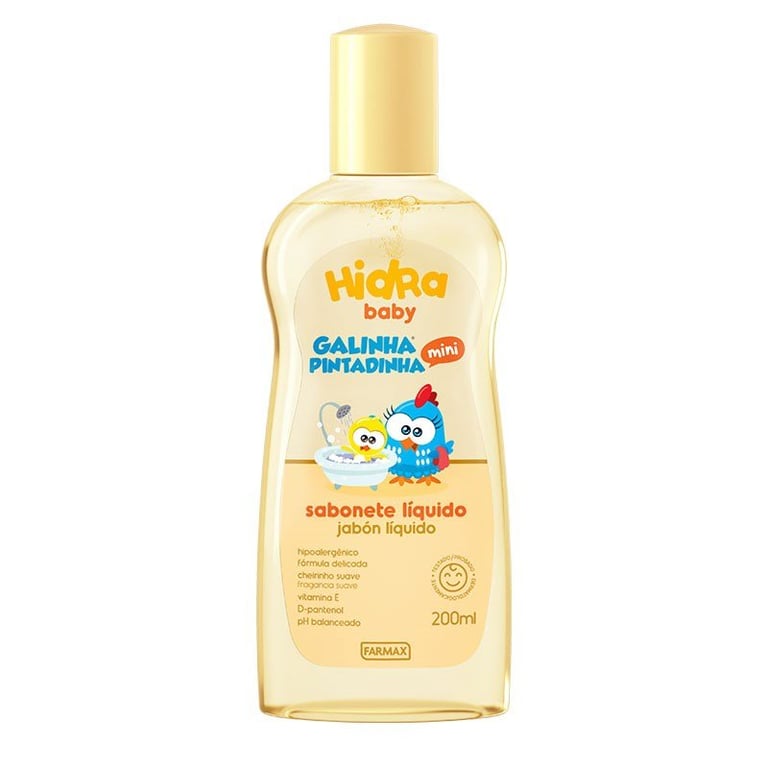 Sabonete Líquido Galinha Pintadinha Hidrababy com 200ml