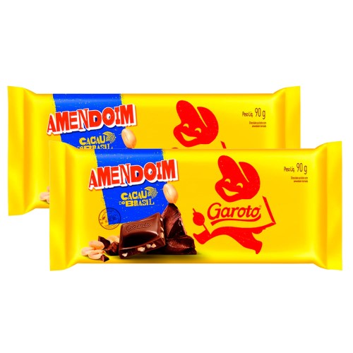 Chocolate Garoto Amendoim 90g