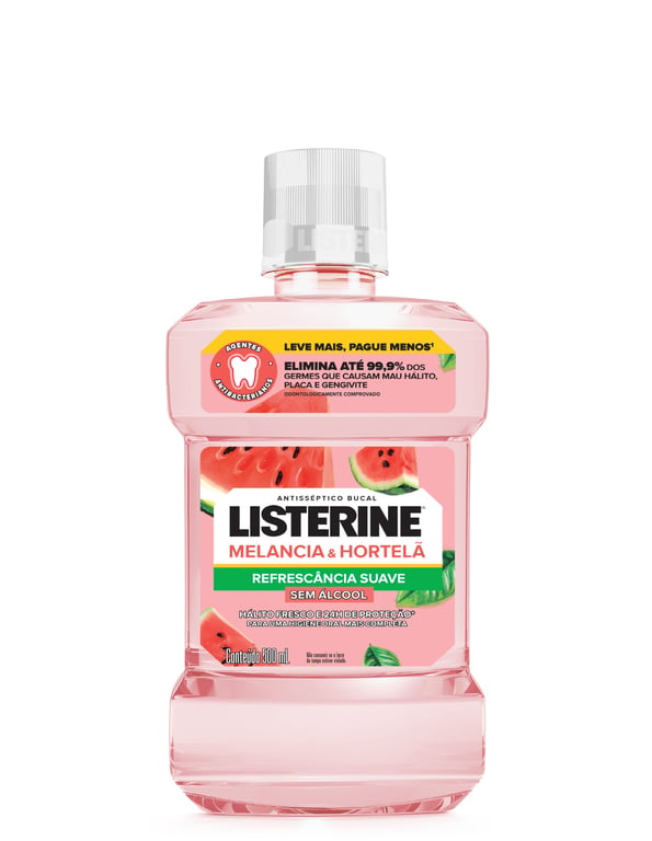 Enxaguante Bucal Listerine Melancia & Hortela 500ml