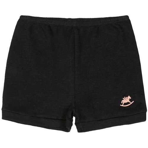 Short para bebê em suedine Preto Pati Nicki - Up Baby