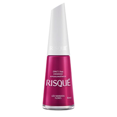 Esmalte Risqué Rosas Léo Mandou Flores 8 ml