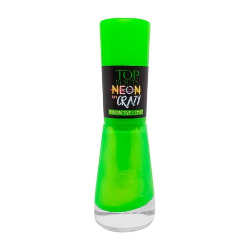 Esmalte Top Beauty Neon My Crazy Radioactive Lemom 9ml