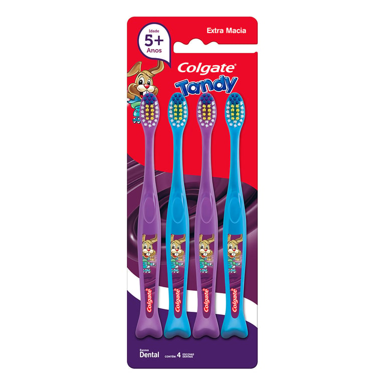 Escova Dental Infantil Colgate Tandy 4 Unidades