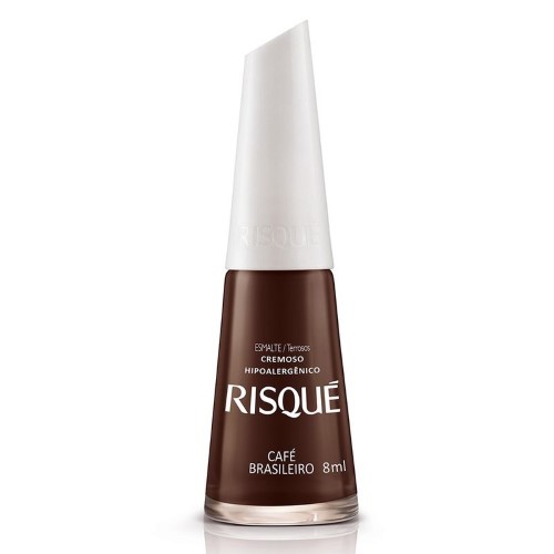 Esmalte Risque Creme Cafe Brasileiro 8Ml - Risque