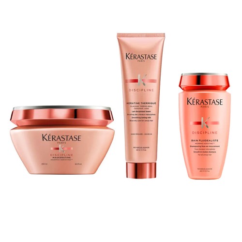 Kérastase Discipline Kit - Máscara de Tratamento 200ml + Leave-In 150ml + Shampoo 250ml