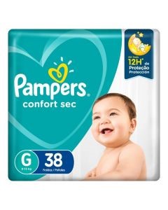 Fralda Pampers Confort Sec G 38 unidades