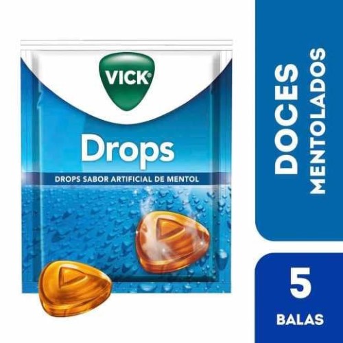 Vick Pastilhas Mentol 5 Past - Vicik Pastilha