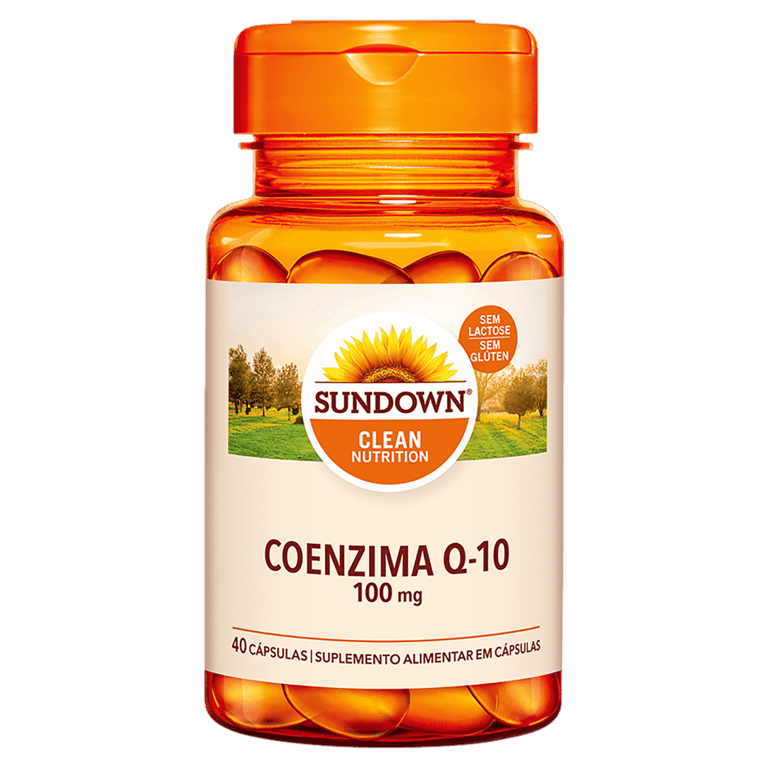 Sundown Naturals Coenzima Q10 100mg Com 40 Cápsulas