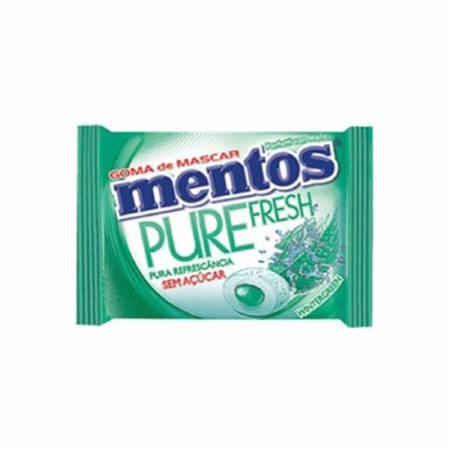 Chiclete Mentos Pure Fresh Sabor Wintergreen Sem Açúcar 4 Unidades com 6g