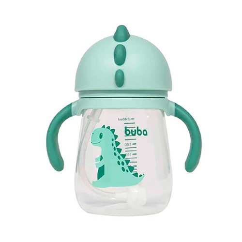 Copo com Alça Buba Baby Dino Verde com 240ml