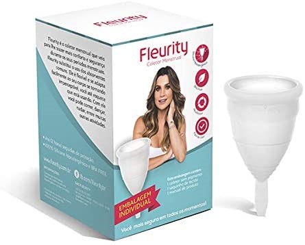 Coletor Menstrual Fleurity Tipo 1 Roxo e Rosa com 2 unidades