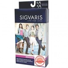 Meia Coxa (7/8) Sigvaris Select Comfort Premium 20-30 mmHg P (Tamanho Pequeno) Normal, Cor Natural, Ponteira Aberta